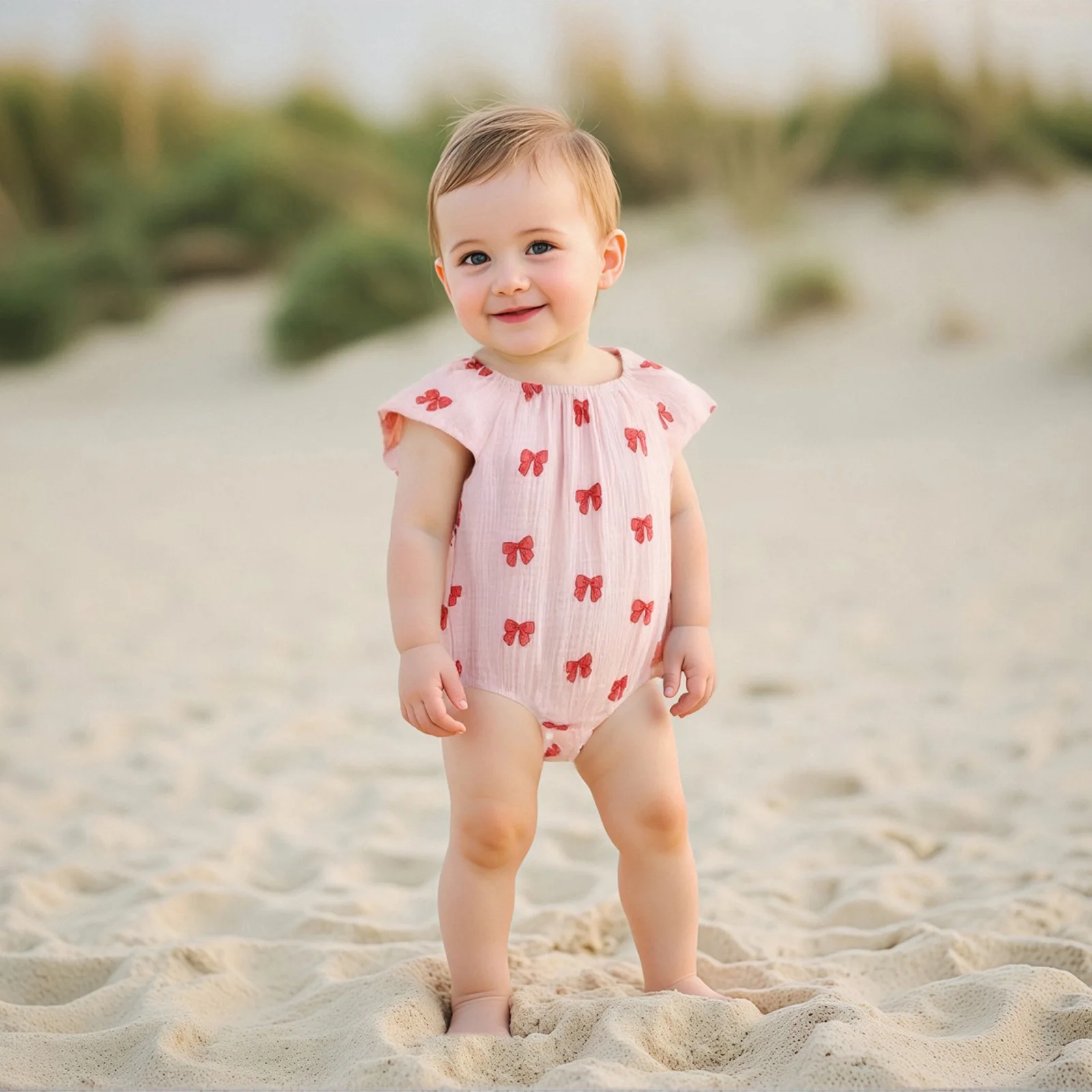 

Infant Baby Girls Romper Loose Fit Strawberry Lemon Bow Print Flying Sleeve Jumpsuit Newborn Baby Clothing