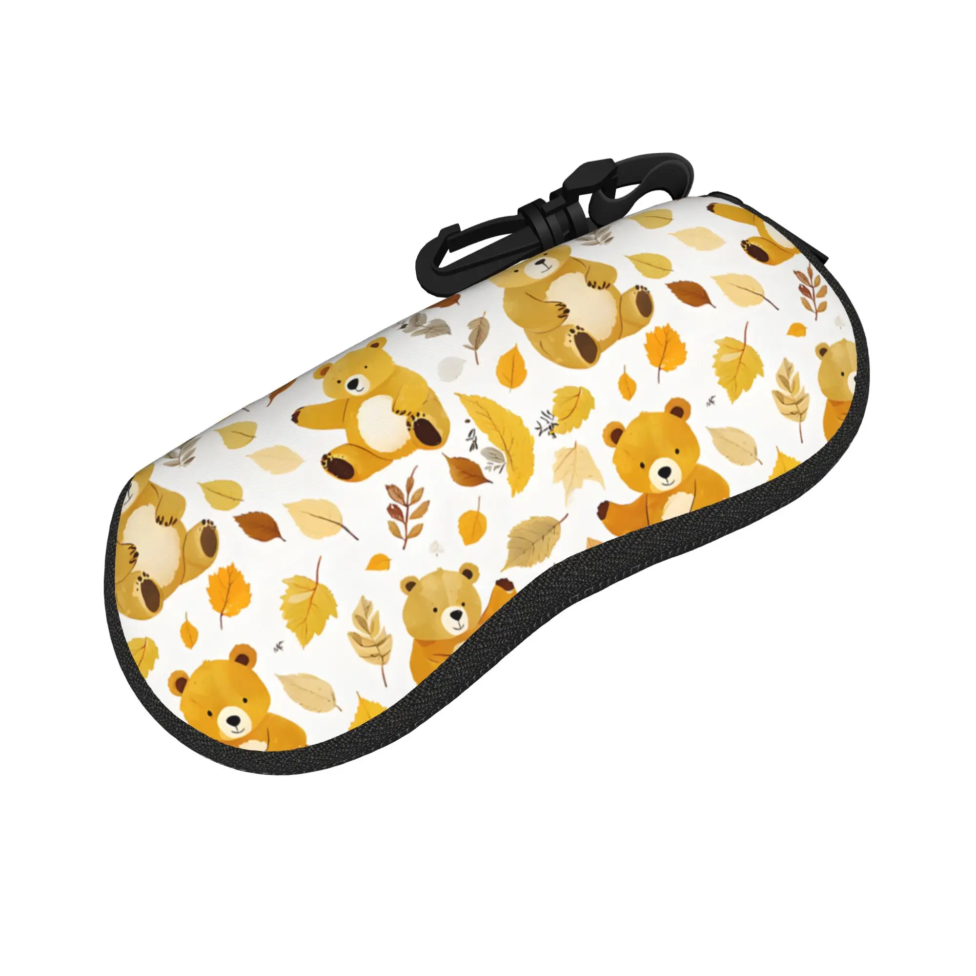 Cute cartoon bears Glasses Case Girl Boy Travel Box  Eyewear Storage Box Kawaii Eye Contacts Case