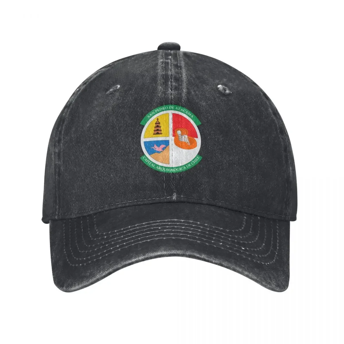 Coat of Arms of San Pedro de Atacama, Chile Baseball Cap Sun Cap derby hat Men Golf Wear Women's