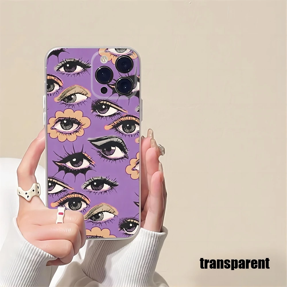 Trippy Psychedelic Mushrooms Eye Collage Phone Case New 2024 For IPhone 16 15 14 12 13 11 Pro Max Mini X 100% Brand New And High