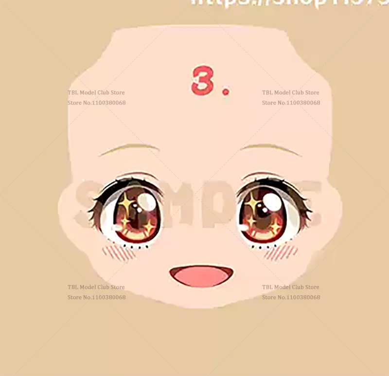 Gsc Doll Replace Face OB11 Head Split Accessory 1/12 Scale Lycoris Recoil Nishikigi Chisato For 6-inch Action Figure Soldier