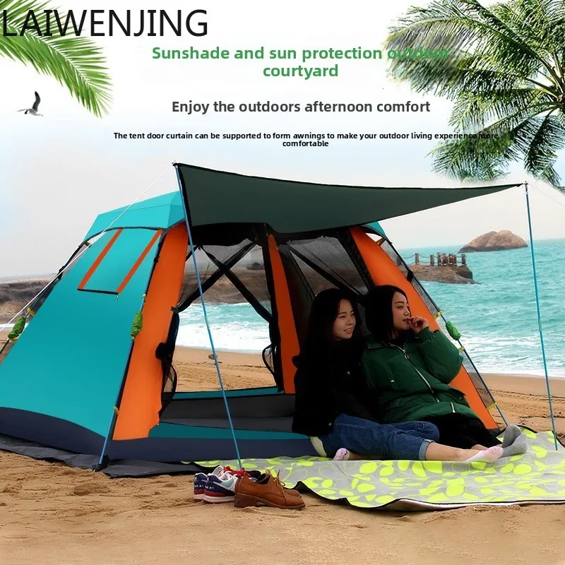 

SGF outdoor automatic quick-opening tent coated with silver free camping tent thickened and rainproof