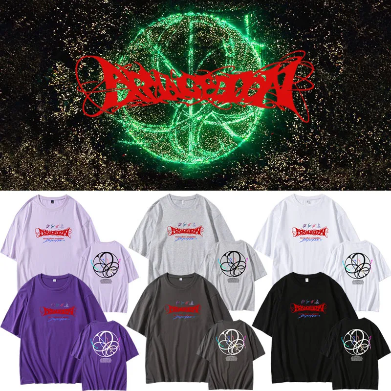 

Kpop Album Armageddon T-shirt KARINA GISELLE WINTER NINGNING Same T Shirt Summer Cotton Tops Streetwear Hip Hop Short Sleeve Tee