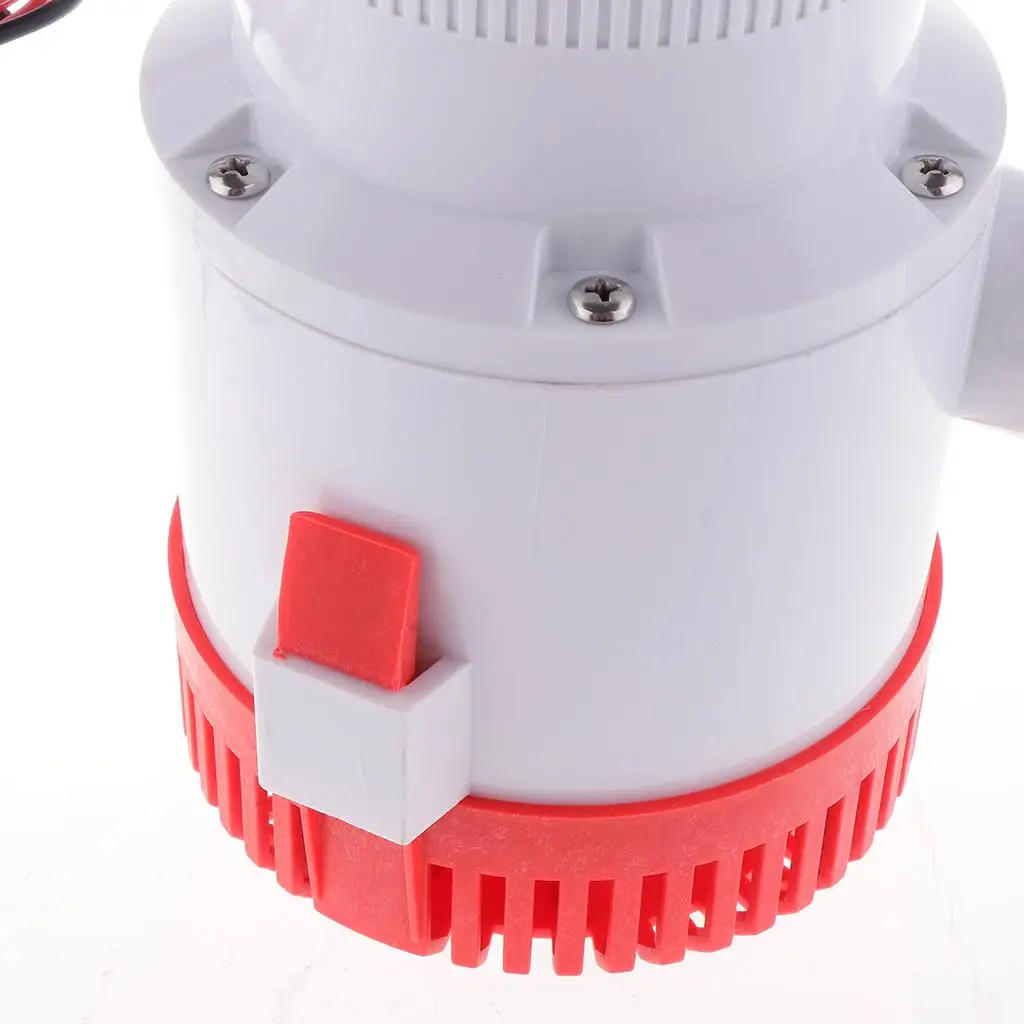 Marine Bilge Pump 12V High Flow Plastic Submersible Water Pump for Boat Marine Plumbing and Yacht