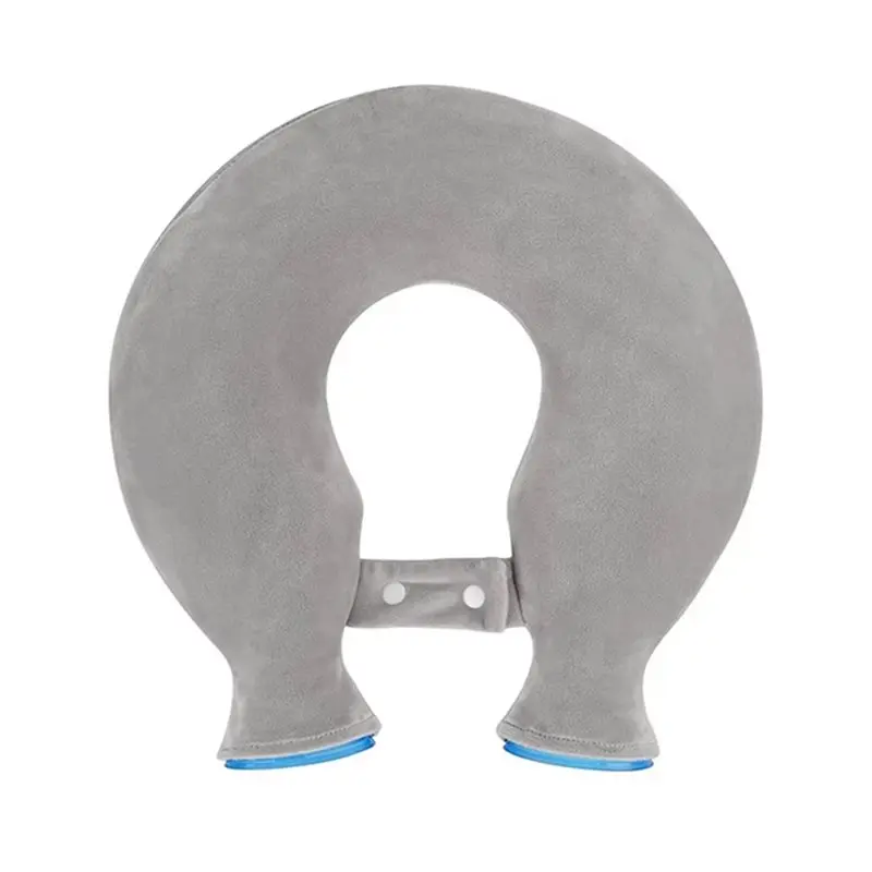 Leak-Proof U-Shaped Reusable Hot Water Bag, Neck Cooling Portable Thickened U-Shaped Pillow Hot And Cold Compress Grey