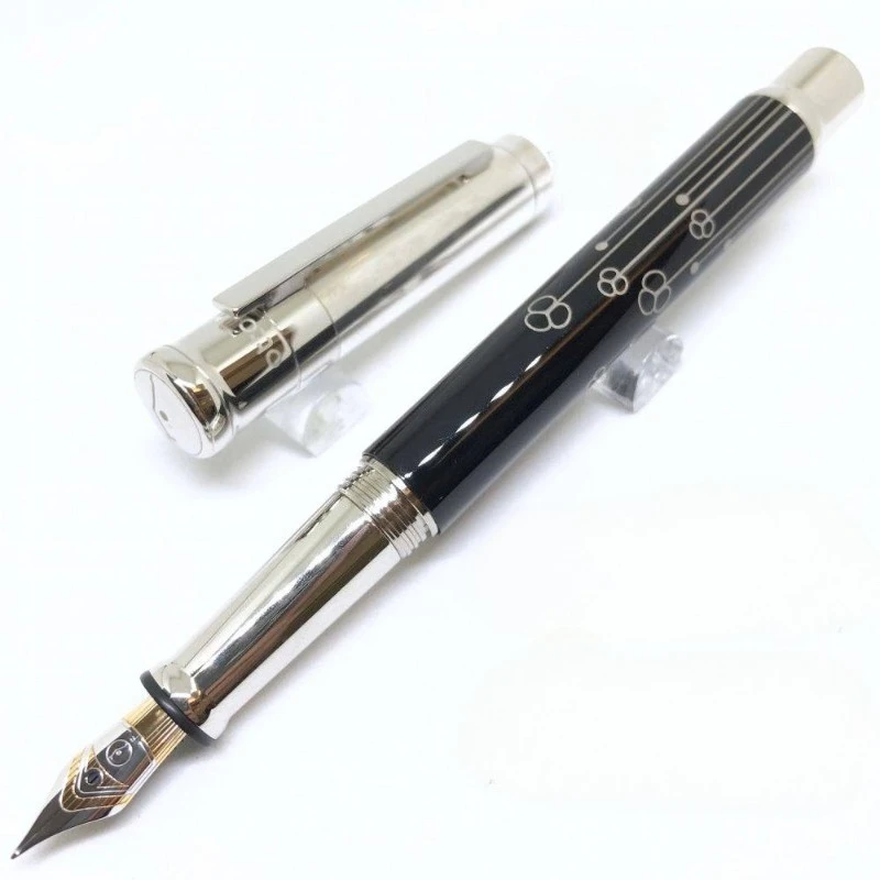 Geman New-OTTO HUTT Design04 Exquisite Stainless Steel Fountain Pen Luxurious Boss Teacher Collection Stationery 0.5F M B 1.0MM