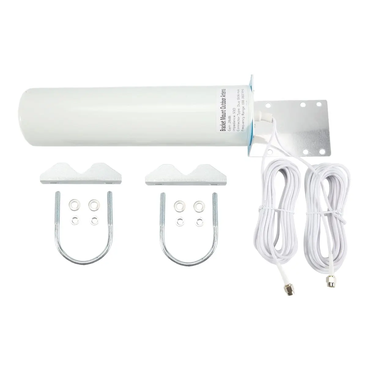 A64K 4G LTE Antenna SMA External Antennna 3G 4G Outdoor Antenna 10-12DBi with Dual SMA Connector for 3G 4G Router Modem