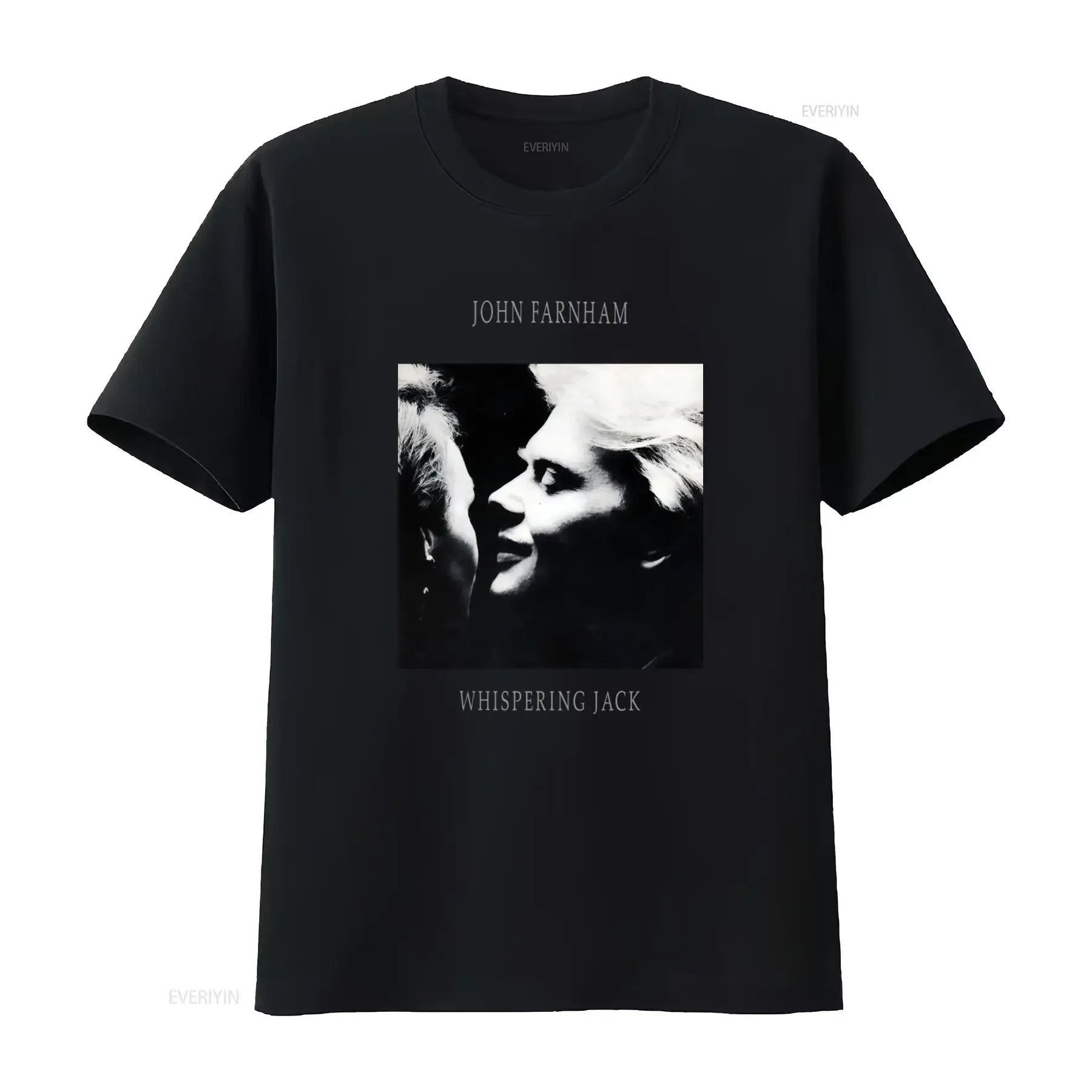 Whispering Jack Album JOHN FARNHAM T Shirt White Sizes S 2345XL LI917 vintage Washed Slightly Casual Stretched homme graphic