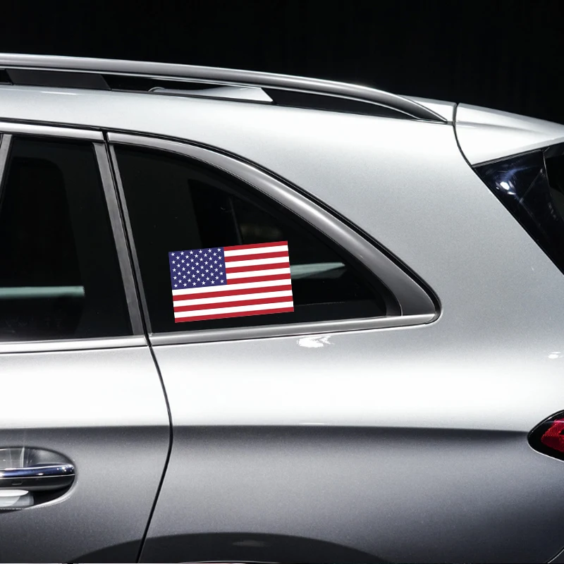 Car stickers with the American flag, car body, motorcycle bumper, waterproof and reflective stickers