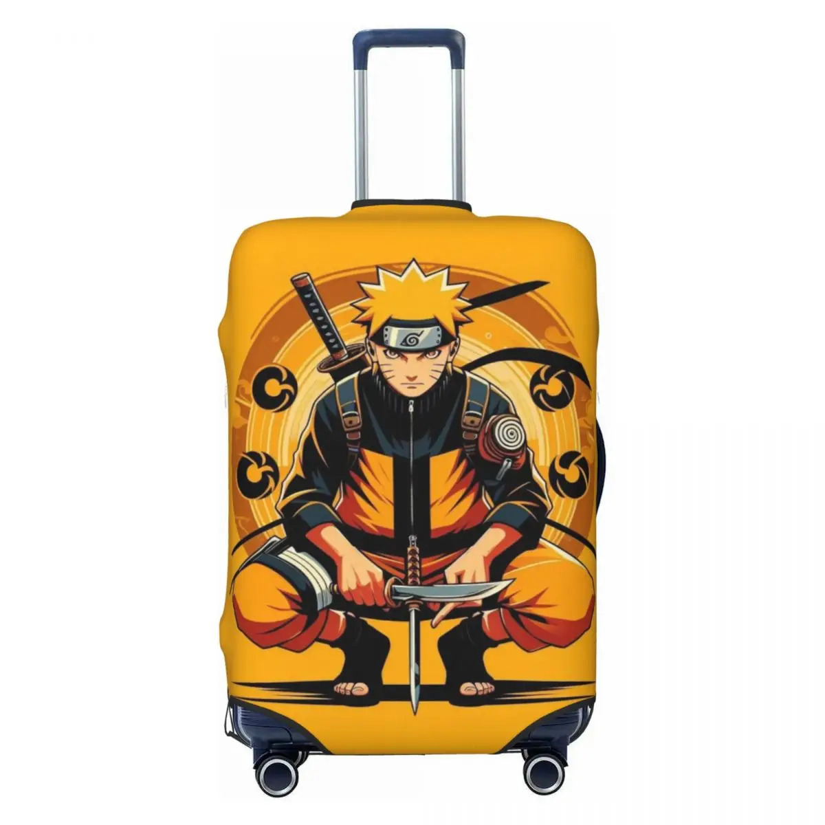 

Защитный чехол для чемодана с изображением Наруто Узумаки, модный дорожный чехол для чемоданов 18-32 дюймов