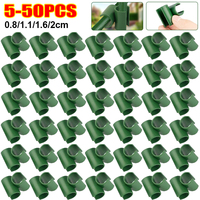 5-50x Plant Support Trellis Connector Fixed Cross Clip Stake Clips for Plant Grafting Garden Frame Rod Connector 0.8/1.1/1.6/2cm