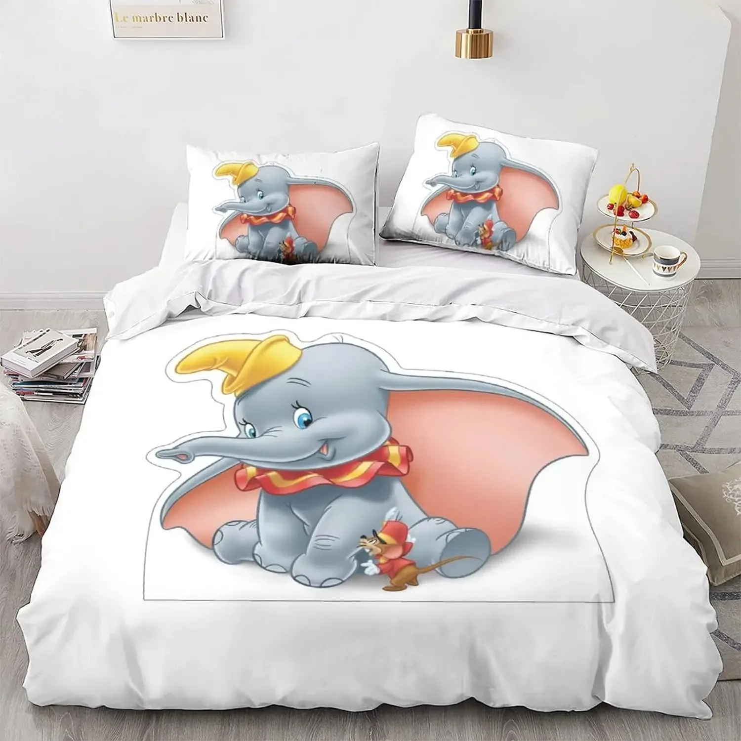 Dumbo Flying Girl Duvet Cover Cartoon Bedding Sets Quilt Cover Anime  Birthday Gifts Bedroom Decoration Queen King Full Size