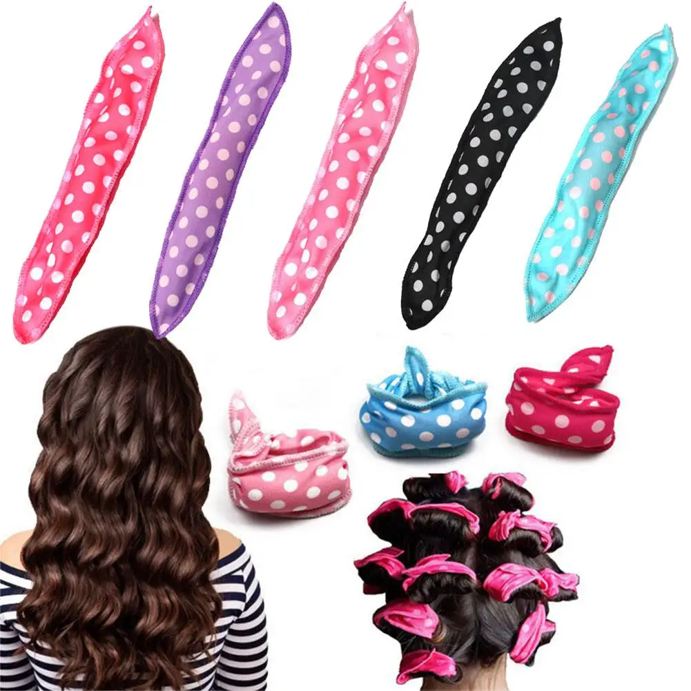 Soft Curlers สําหรับ Overnight Heatless Curls,ไม่มีความร้อนลูกกลิ้งโฟมสําหรับผมยาว, ฟองน้ําซาติน Curlers เครื่องมือจัดแต่งทรงผมผม Access Z7G8