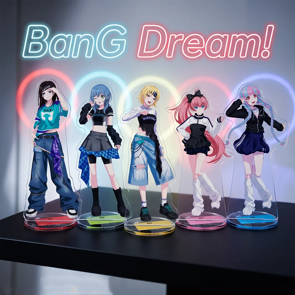 BanG Dream Girls Band Cry 15CM Double Sided Acrylic Stand Keychain 2026 New Anime Stand Dorm Room Decor Giftr For Fans