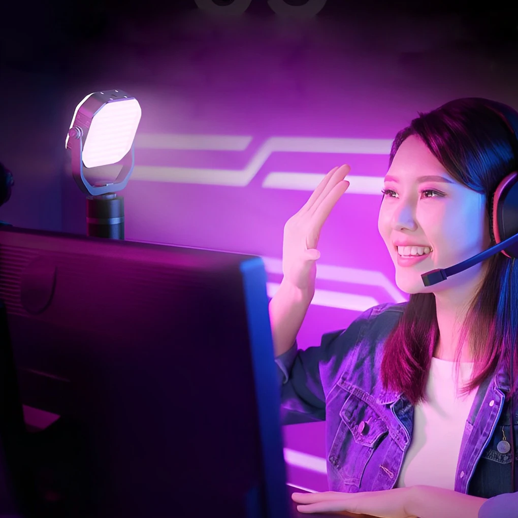 ポータブル USB 充電式 RGB 多機能屋外キャンプライト吊りテントランプピックアップライトビデオ写真用