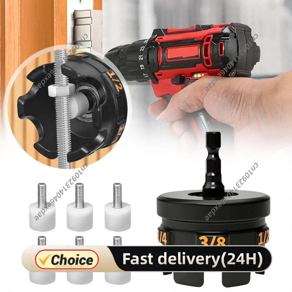Threaded Rod Nut Runner Nut Zipper Drill Attachment for Fast Nuts and Bolt Removal for Impact Drill for 1/4