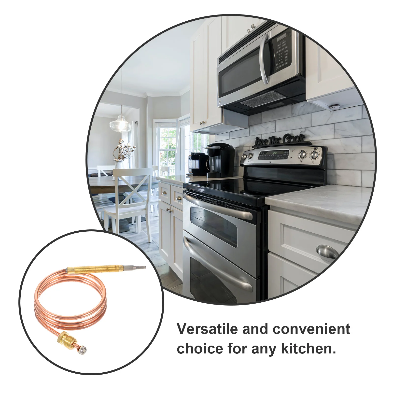 

600mm Fireplace Thermocouple Universal Stove Bbq Grill Temperature Sensor Replacement Parts Fireplace Thermocouple