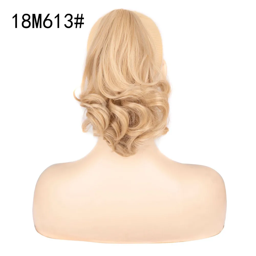 12 Zoll Lockiger Clip-In Pferdeschwanz Haarverlängerung Langes Welliges Synthetisches Haarteil Voluminöser Clip-In Pferdeschwanz für Damen Partykleidung – Detail 12