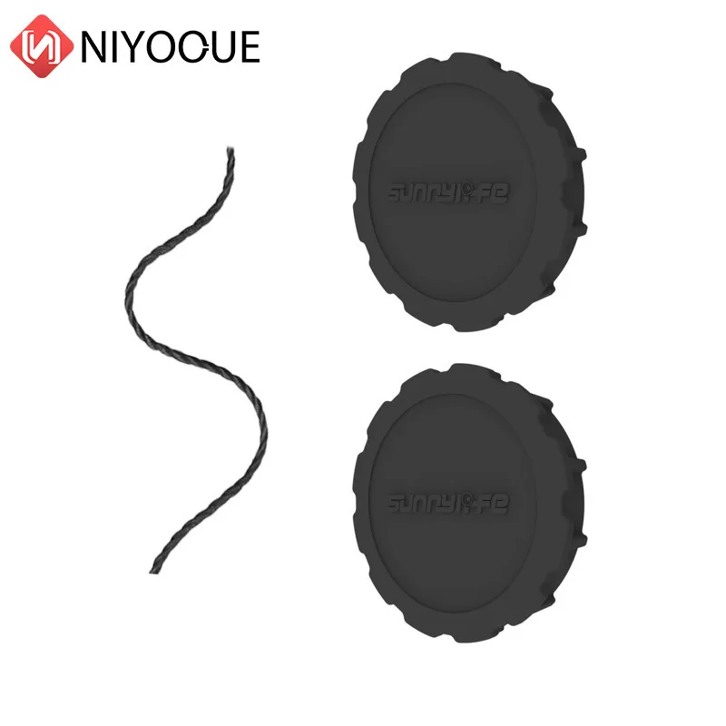 ป้องกันรอยขีดข่วนซิลิโคนฝาครอบเลนส์ป้องกันกรณีป้องกันฝุ่นกล้อง Protector Lanyard สําหรับ OSMO ACTION 4/3 อุปกรณ์เสริม