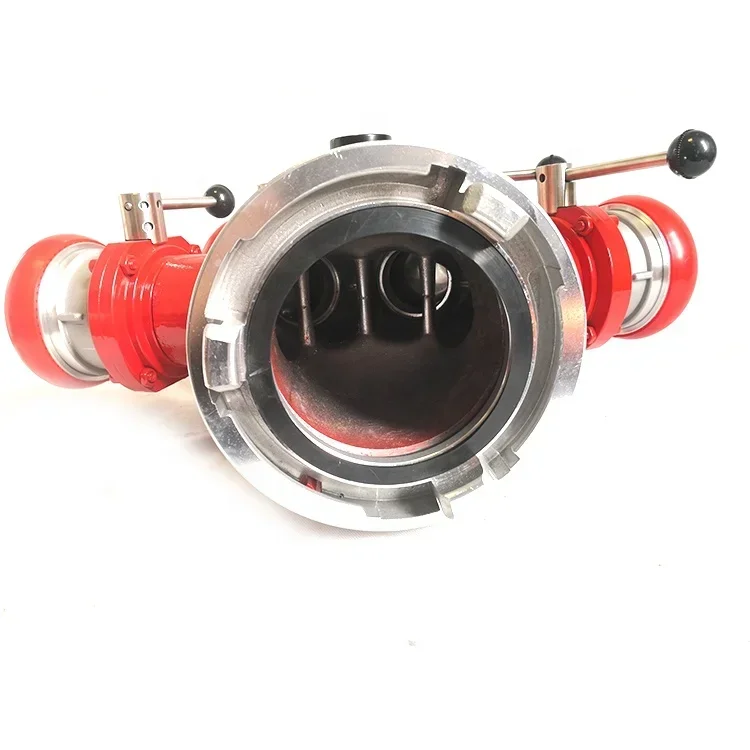 XHYXFire High Quality Fire Department Connection 4-way Breeching Inlet Dry Riser Valve Landing Valve Fire Brigade Equipment