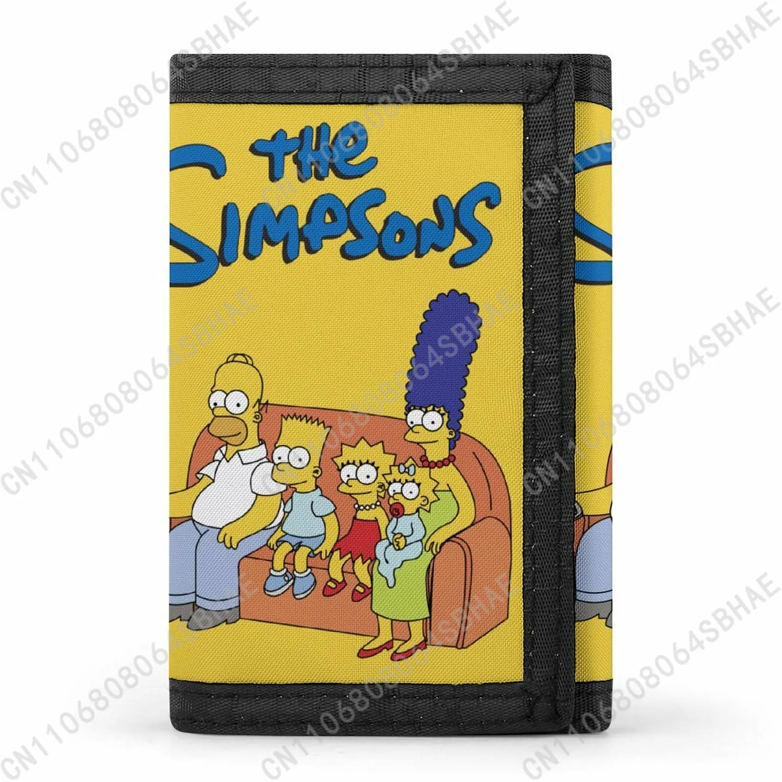 

S-Simpsonss Trendy Tri Fold Wallet Teenage Girls Boys Slim 3 Fold Card Personalized Pattern Purse for School Daily Use