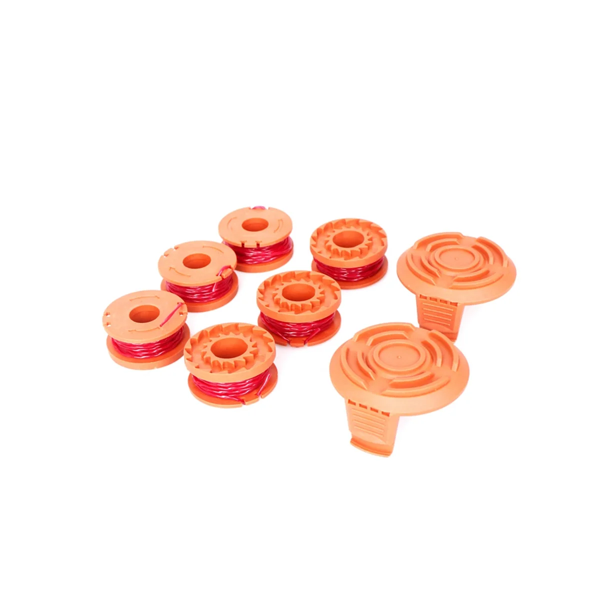 For Wicks WA0010 Mower Accessories Lawn Trimmer Nylon Coil Spool Rope 6+2 Set