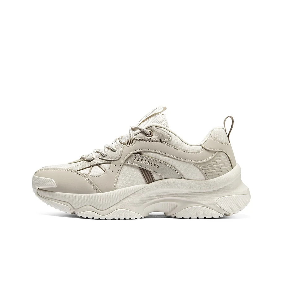 

Skechers Abrasion Resistant Breathable Low top Casual Running Shoes Women's Beige Gray 177590-OFWT