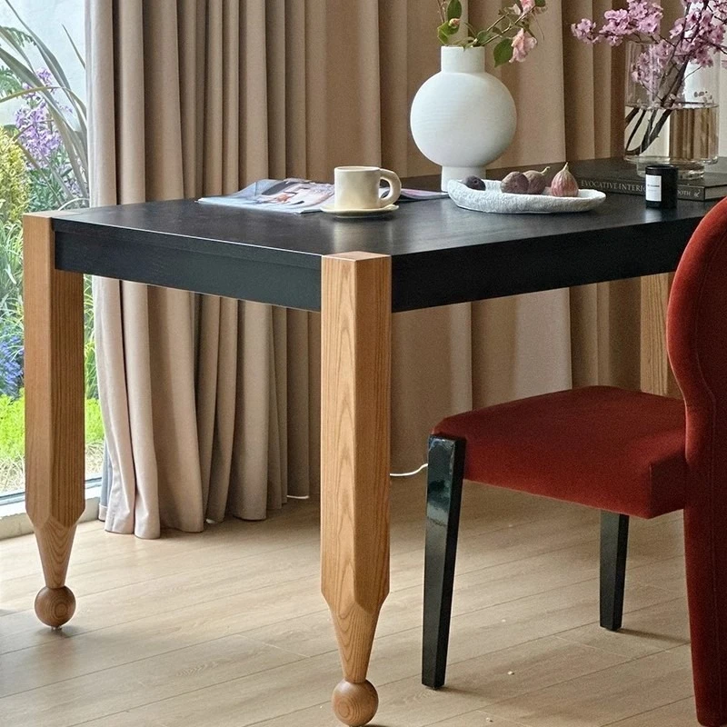 French all solid wood dining table, medieval rectangular dining table