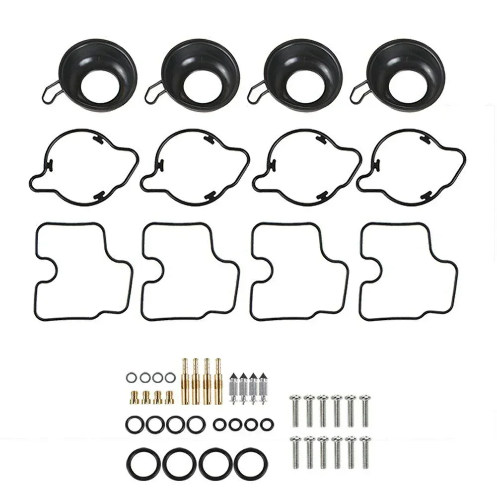 4 Sets Carburetor Repair Kit For Honda CBR600 F4 1999-2000 CBR600F4 Carburetor Repair Kit Plunger Diaphragm