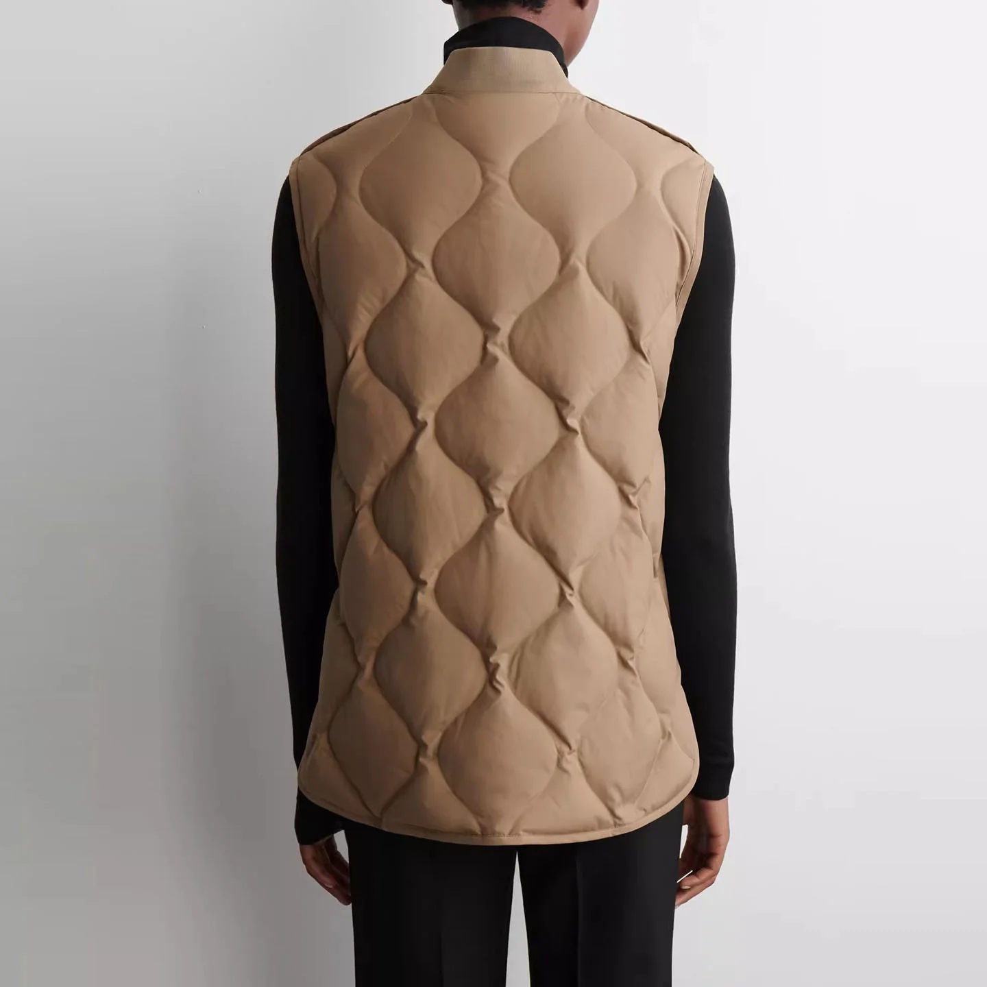 

Loose Fit Women's down Vest Autumn New Sle Sewn Duling Jaet Z Brand Faion Ladies' Outerwear Casual Zipper Closure