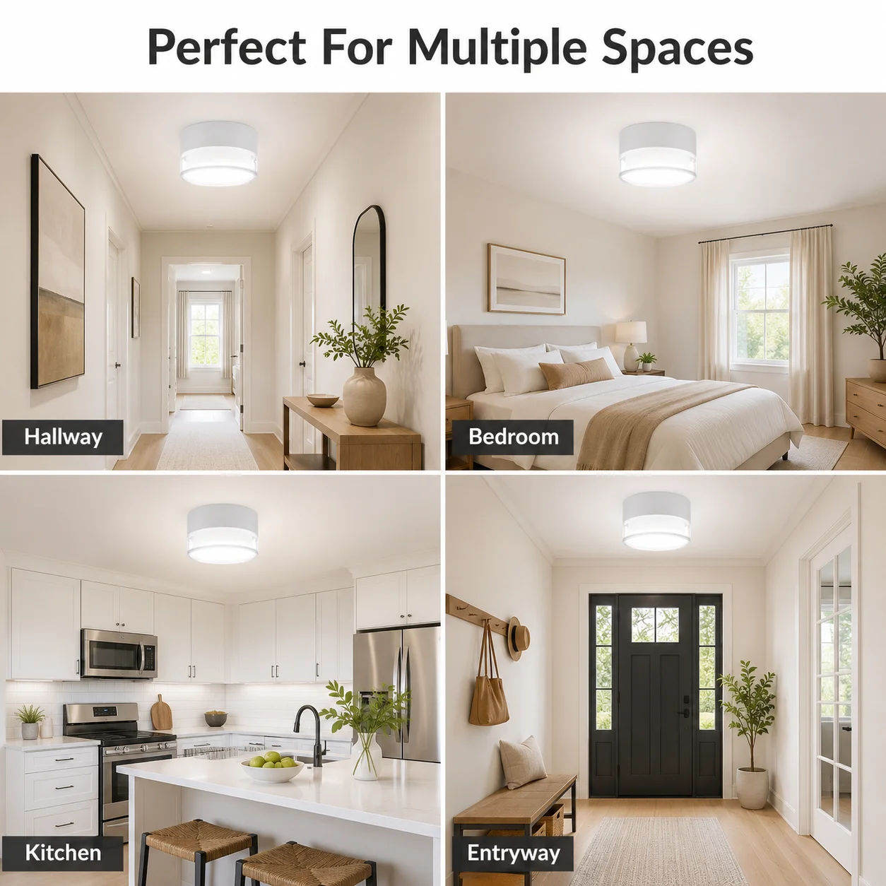 JOYINLED Round Surface Mount LED Ceiling Downlight 7W 10W 15W 24W, Indoor Surface Panel Light for Indoor Kitchen Bedroom Hallway - view 5