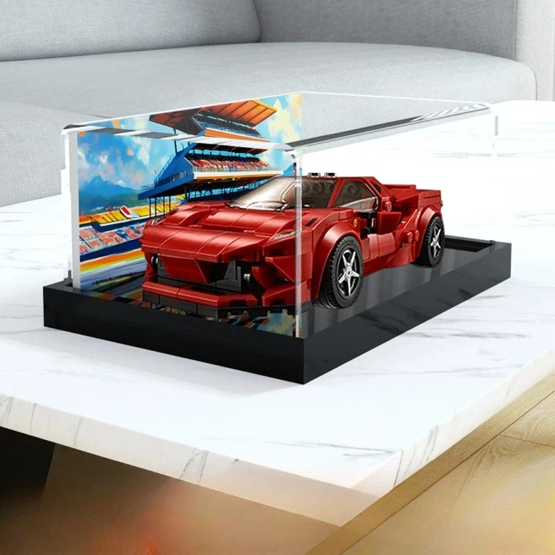 

Acrylic Display Case, Transparent Cover for LEGO 76895 Racing Car Anime Model Assembly