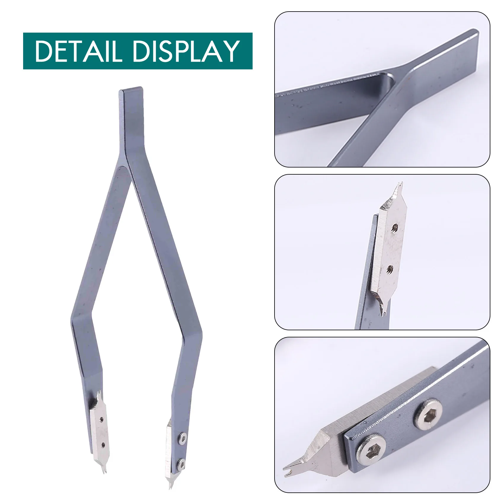 A11E-Stainless Steel 7825 V Type Watch Spring Bar Tweezers For Watch Repair