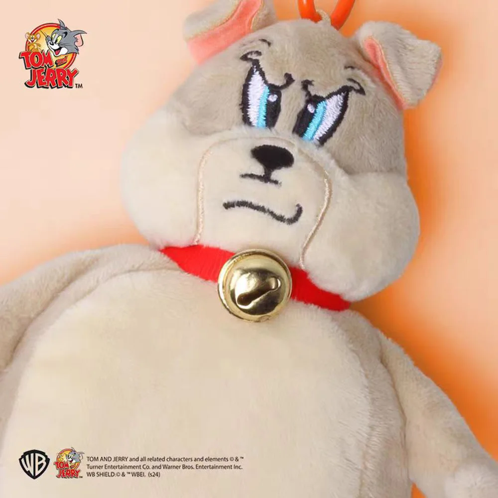 Muñeco de peluche de Anime genuino Tom y Jerry, llavero de peluches Kawaii con punta, mochila de dibujos animados, decoración, muñecas, juguetes, regalos de cumpleaños para niñas