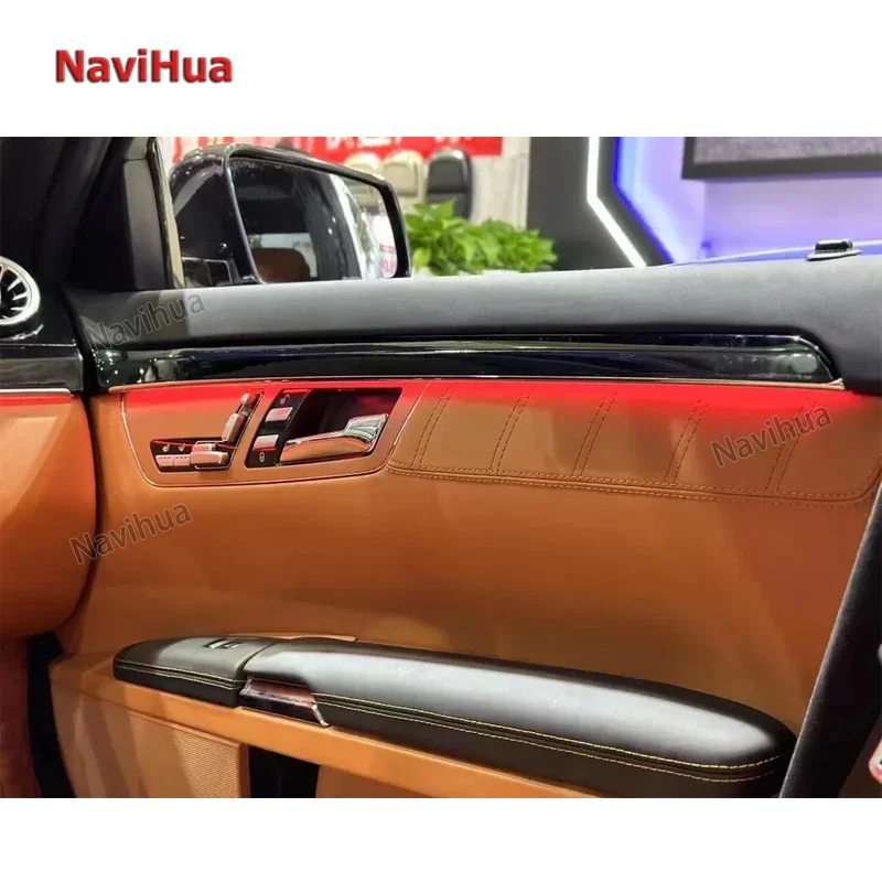 Navihua Car Interior Light AC Air Vent Cover LED Ambient Light for Mercedes Benz S Series W221 Upgraded to W222