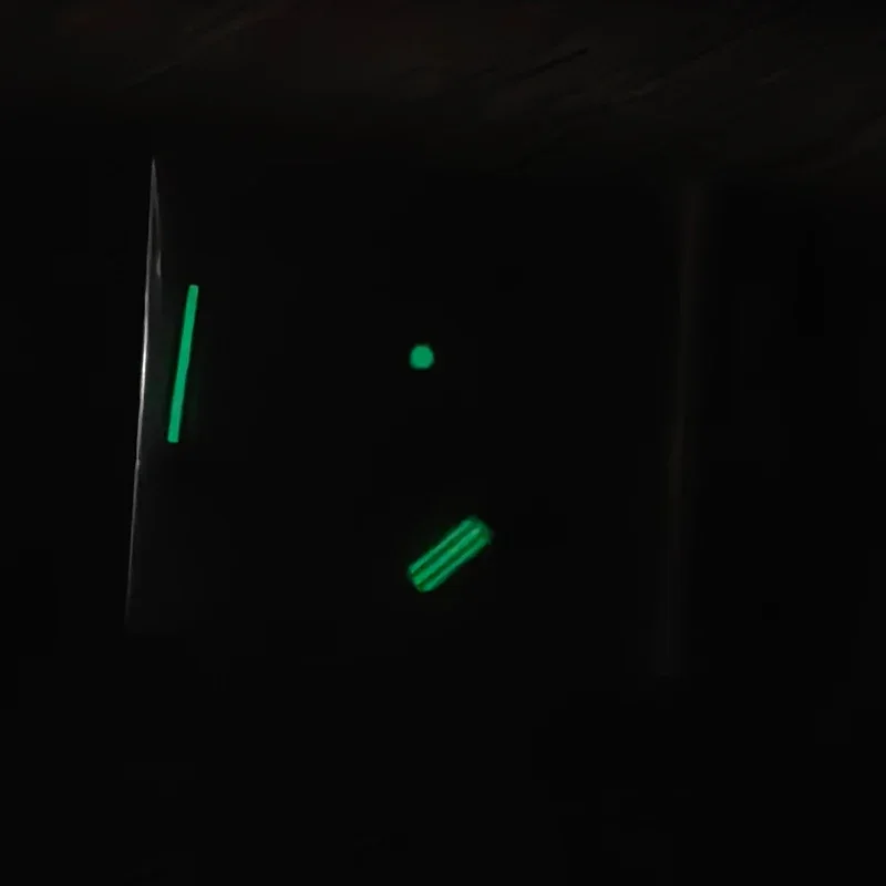 Manecillas luminosas verdes para reloj Seko APOAK NH35 NH36, accesorios de punteros de reloj con movimiento elevado, 8,7x13x13,5mm, negro, blanco y rojo