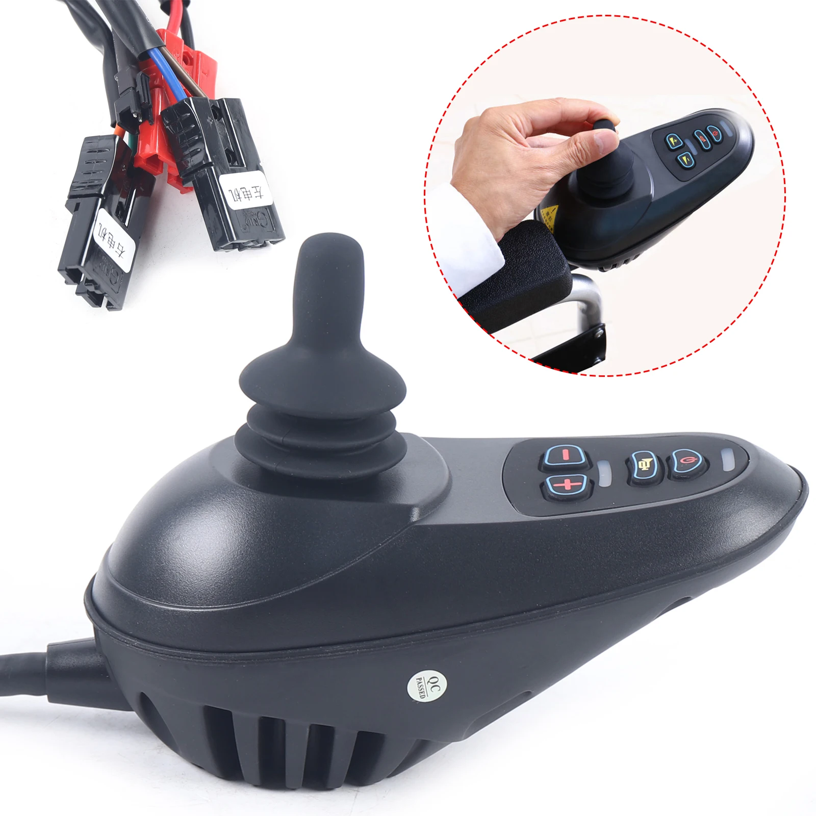 Electric Wheelchair Joystick Controller Wide Compatibility 45A DC 24V Quick Response Wheel Chair Joystick Controller for Robot