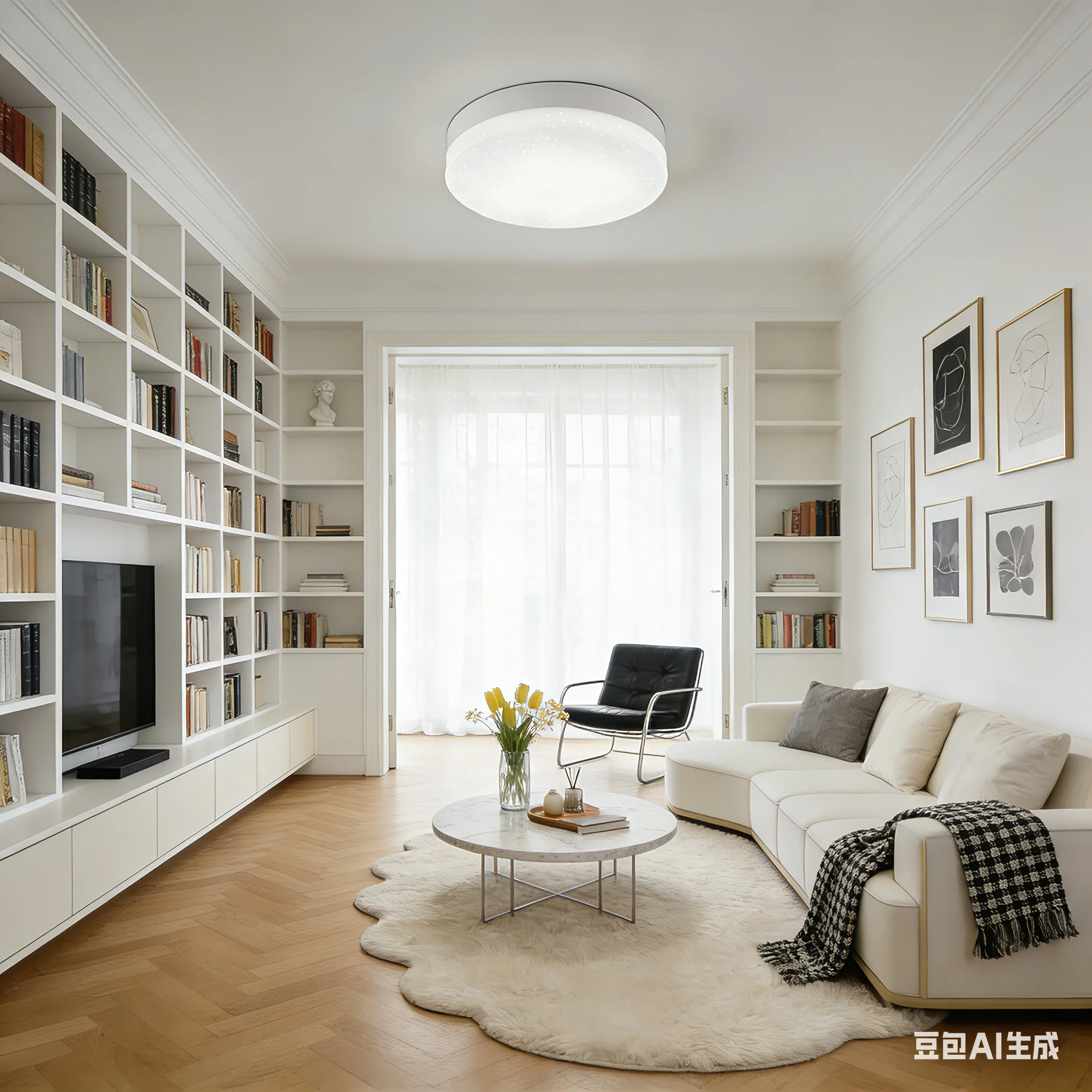 Modern 24W-48W LED Ceiling Light Round Ceiling Panel Light Home Bedroom Kitchen Living Room Lightings Decoration AC 110-220V