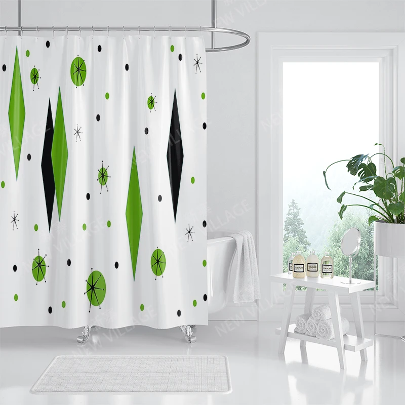 Waterproof fabric shower curtains Bathroom curtain accessories 180x200 Bath curtain for shower 240*416 nordic boho decoration