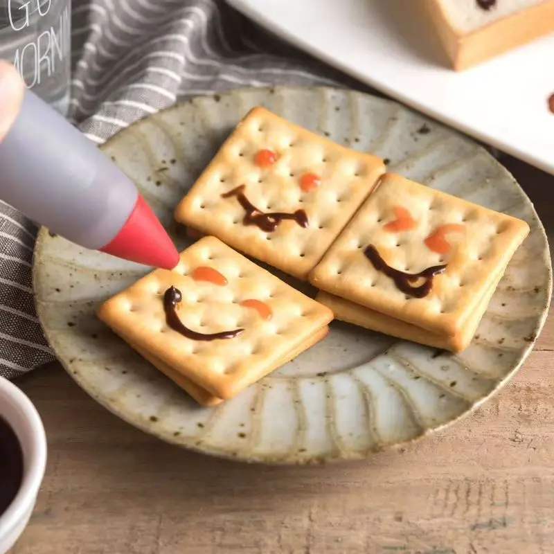 Cake rice ball silicone piping pen, piping gun, writing pen, food drawing pen, chocolate jam squeezing pen