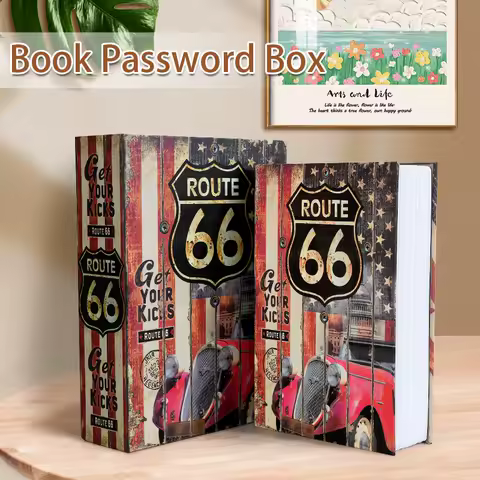 Creative Book Safe with Lock - Metal Money Box, Cash Hiding Storage for Phones, Gift Idea