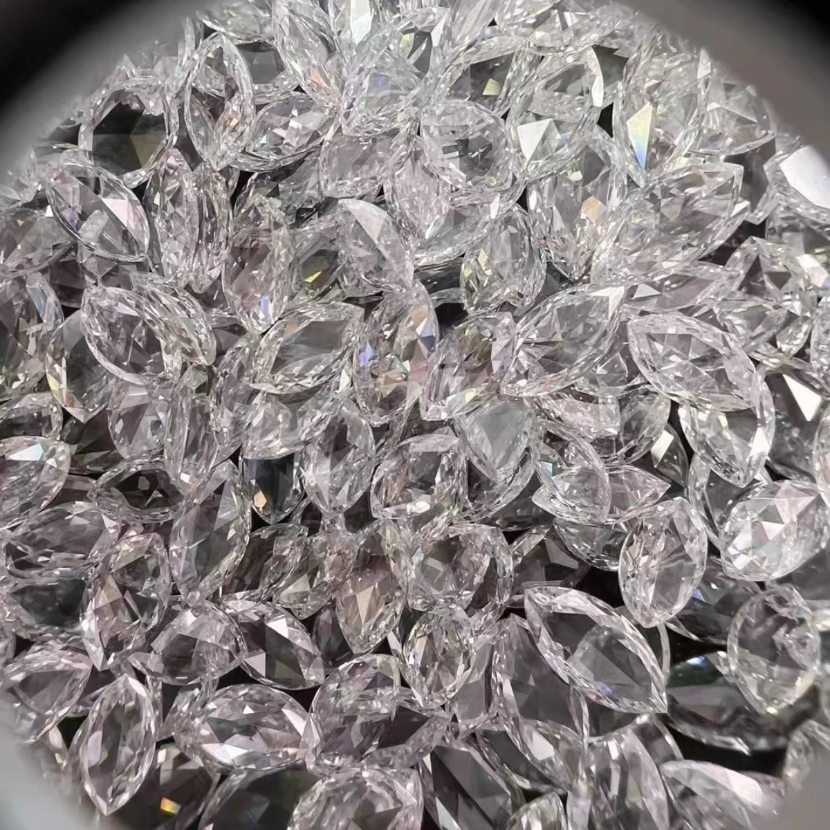 1CT ارتفع جولة/الكمثرى/الماركيز/القطع البيضاوي مختبر الماس الصغيرة الحجم مختبر نمت الماس أحجام مختلفة مختبر الماس للبيع بالجملة #4