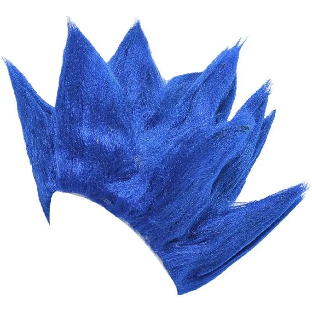 Blue Short Cosplay Wig Halloween Costume Party Wigs for Adults And Kids