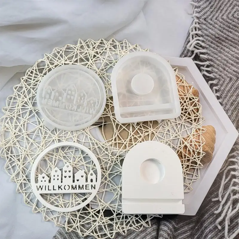 2024 Новый дом, силиконовая форма для свечей, 3D узор, мыло, гипсовая смола, гипс, литейная форма, сделай сам, инструмент для выпечки шоколадного торта