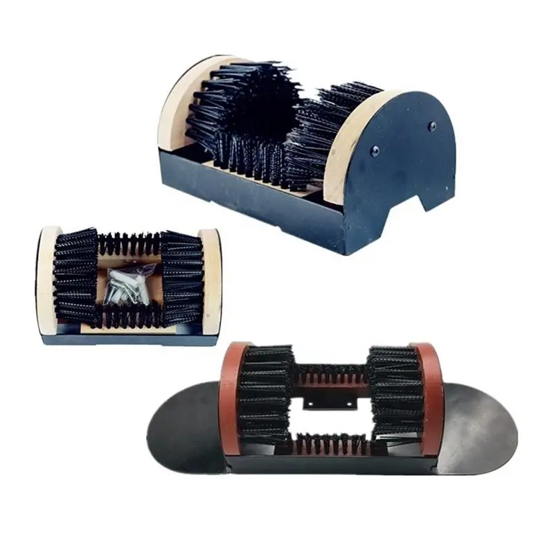 M12K-Boot Scrubber Cleaner Shoe Brush - Mountable Boot Scrubber Buffer For Boots,Shoes,Sneakers - Indoor/Outdoor Boot Scraper