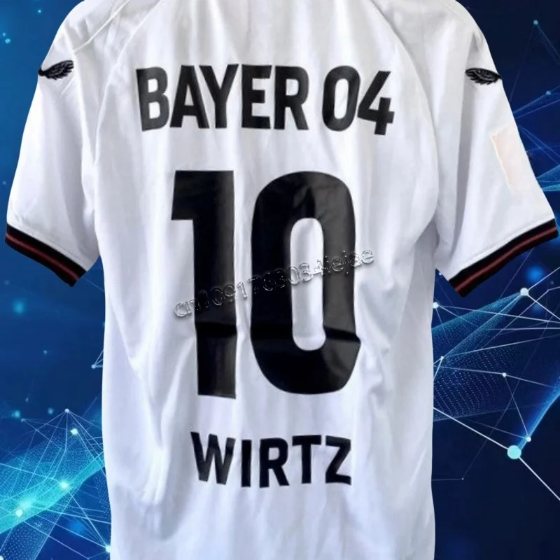 25 MOTONew Popular Summer Bundesliga Away Bayer Leverkusen No. 10 Wertz Jersey Retro Jersey Football Adult Children Jersey