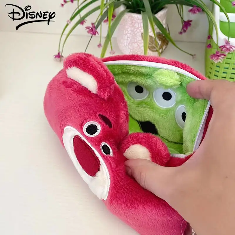 Lotso Stationery Bag Kawaii Disney Cute Anime Alien Kids Toys Positive and Reverse Different Style Students Stationery Bag Gifts