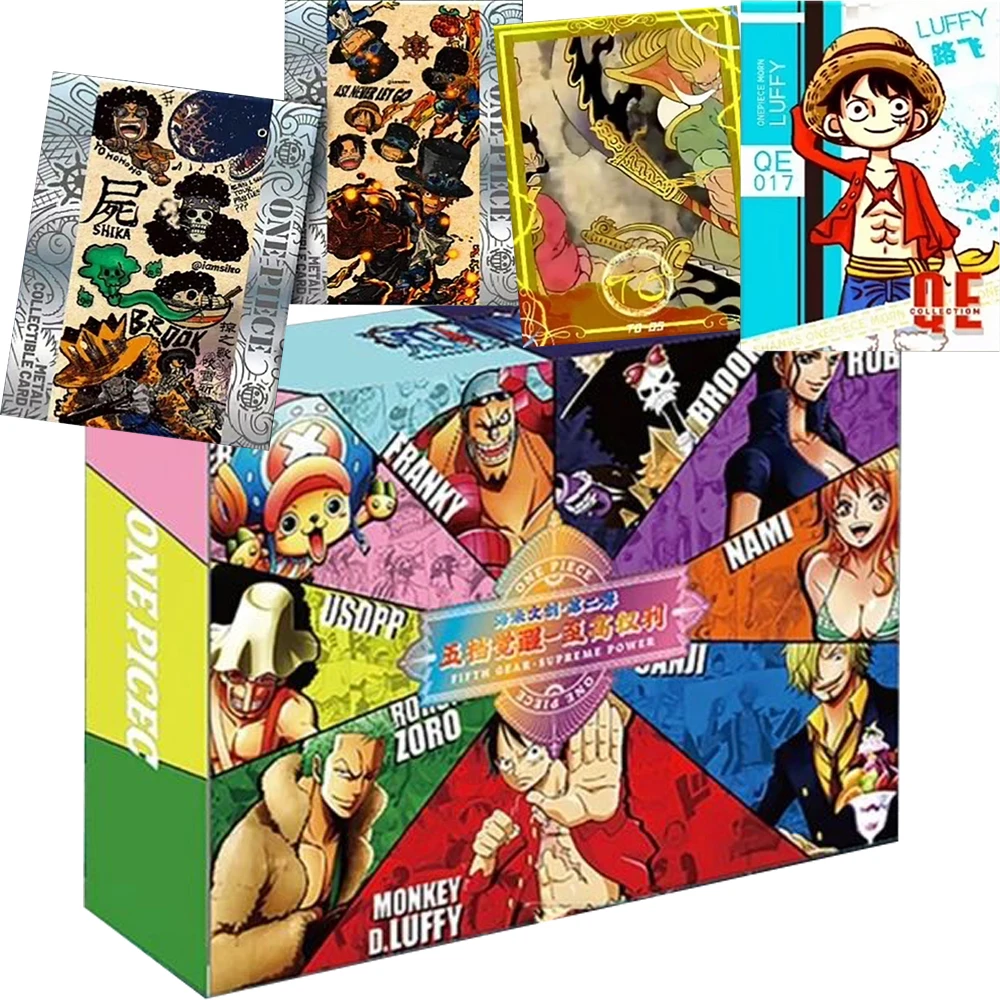One Piece Collection Card Five Gear Awakening Series Japanese Anime Peripheral Characters Premium Rare Cards Kids Festival Gifts