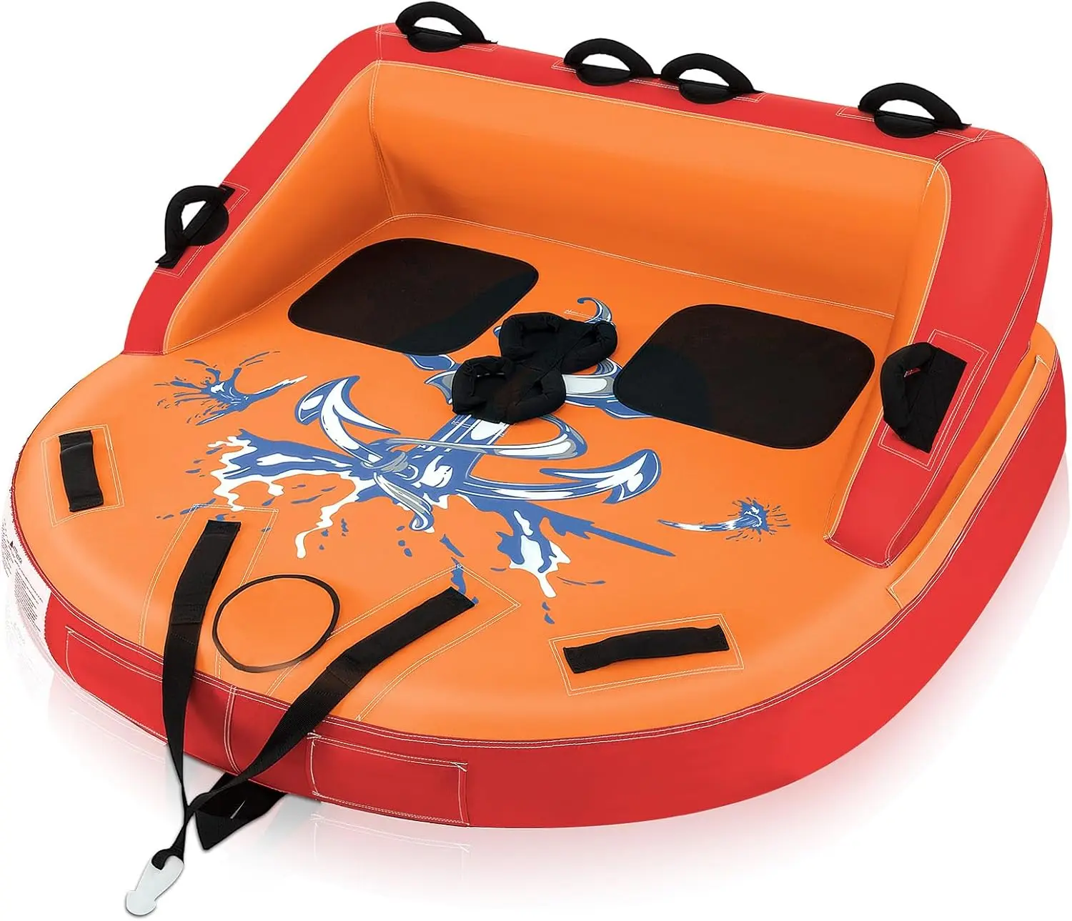 Inflatable Towable Tubes for Boating, 1-2/1-3 Riders Water Sport Towables for Boat to Pull