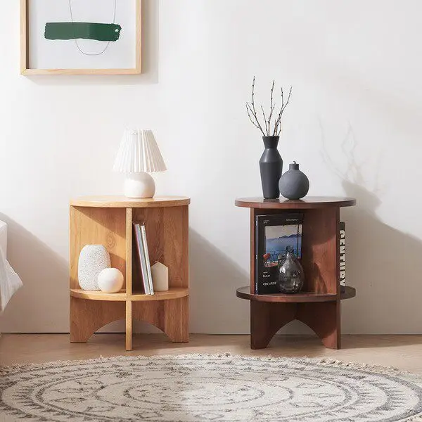 

Приставной столик для хранения вещей из массива дерева, кофейный столик B&B